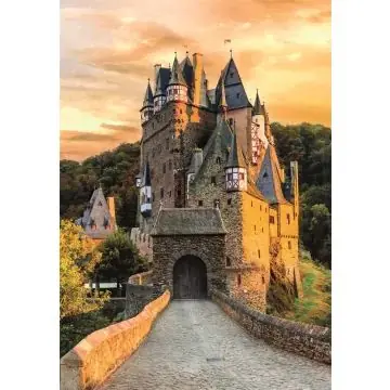 Népszerű High Quality Collection Naplemente az Eltz kastélynál puzzle - 1000 darabos