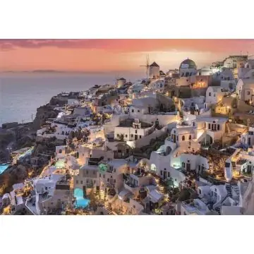 High Quality Collection Santorini színei puzzle - 1000 darabos Népszerű