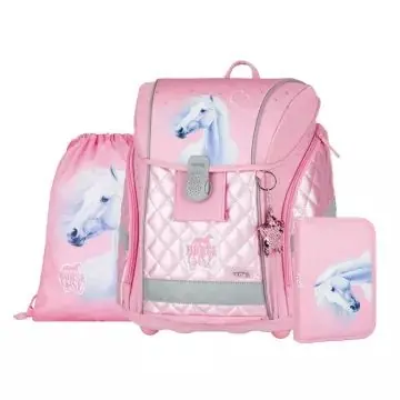 Horse Romantic Premium One iskolatáska szett 1-2. osztályosoknak - 3 db-os Expressz szállítás
