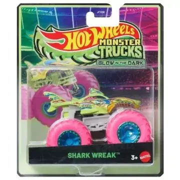 Akciós ár Hot Wheels Monster Trucks sötétben világító autó - Shark Wreak