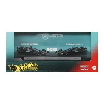 Hot Wheels F1 kisautó 2-es Csomag - Mercedes Antonelli, Russell Vásárlói kedvenc