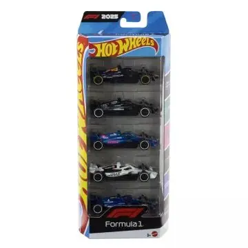 Hot Wheels kisautók F1 - 5 darabos szett Biztonságos vásárlás