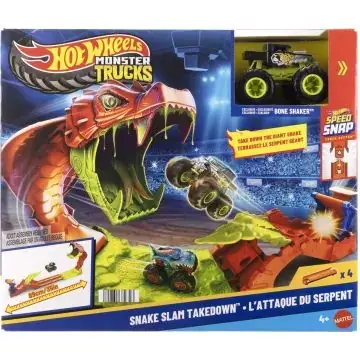 Hot Wheels Monster Trucks - Kígyómarás pályaszett Exkluzív ajánlat