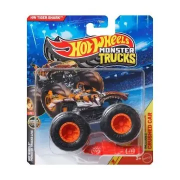 Hot Wheels Monster Trucks kisautó - HW Tiger Shark Árengedmény