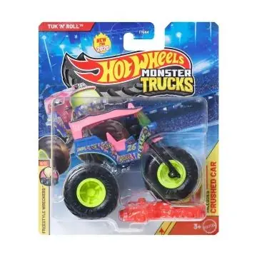 Hot Wheels Monster Trucks kisautó - Tuk N" Roll Szuper akció