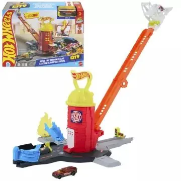 Hot Wheels Tűzoltó torony pályaszett Kiárusítás