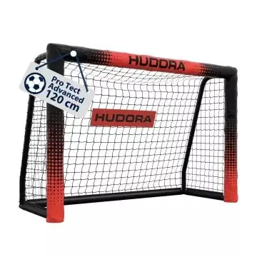 Ajánlat Hudora Pro Tect Advanced fém focikapu, 120 cm - fekete-piros