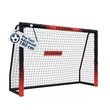 Hudora Pro Tect Advanced fém focikapu, 180 cm - fekete-piros Kedvezményes ár