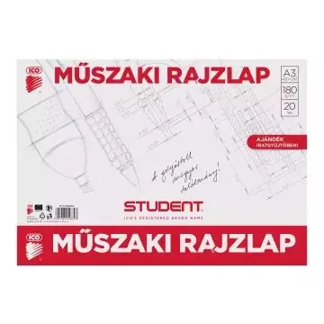 ICO Süni Műszaki rajzlap - A/3-as, 20 db-os Alacsony ár