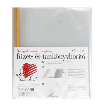 Szezonális akció ICO Süni öntapadós füzet és tankönyvborító 10 darab - A5
