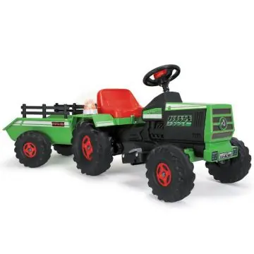 Injusa Zöld elektromos utánfutós traktor - 6V Ajánlat