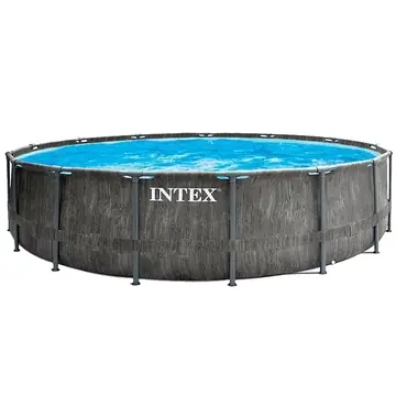 Intex Greywood Prism merev falú, prémium medence szett - 457 x 122 cm Újdonság