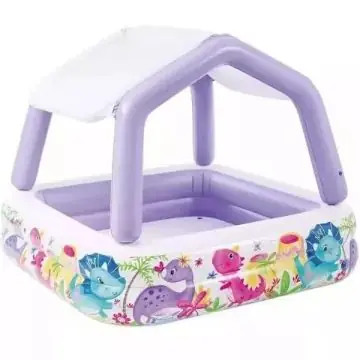 Intex Gyermek pancsoló árnyékolóval - 157 x 157 x 122 cm CSOMAGOLÁSSÉRÜLT Biztonságos vásárlás