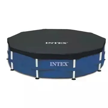 Biztonságos fizetés Intex Kerek medencetakaró fémvázas medencéhez - 457 cm CSOMAGOLÁSSÉRÜLT