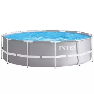 Rendeld meg most Intex Metal Prism merev falú prémium medence szett - 366 x 99 cm