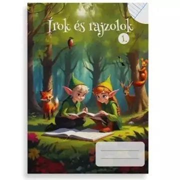 Írok és rajzolok! Vonalas- és sima füzet - 1. osztályos Legnépszerűbb