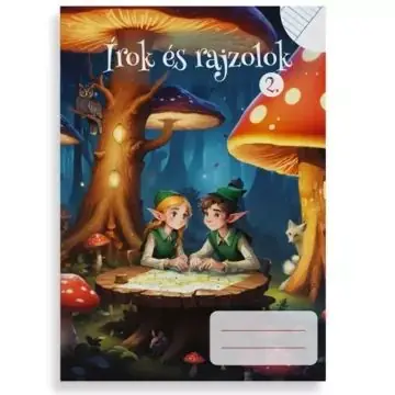 Írok és rajzolok! Vonalas- és sima füzet - 2. osztályos Azonnali szállítás