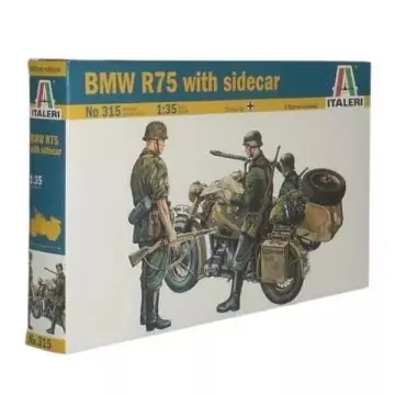 Italeri BMW R75 Oldalkocsis motorkerékpár makett, 1 35 Expressz kézbesítés