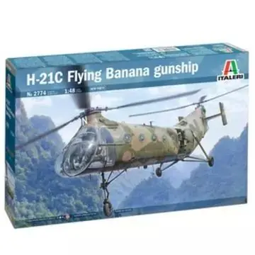 Exkluzív ajánlat Italeri H-21C Flying Banana G helikopter makett, 1 48