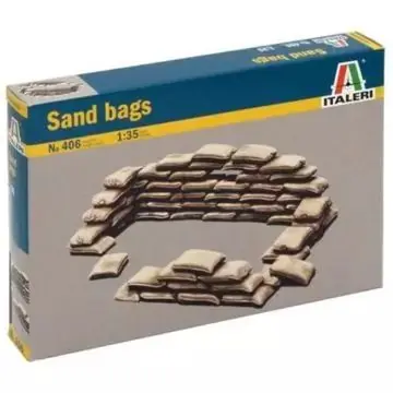 Italeri Homokzsákok makett kiegészítő szett, 1 35 Gyors szállítás