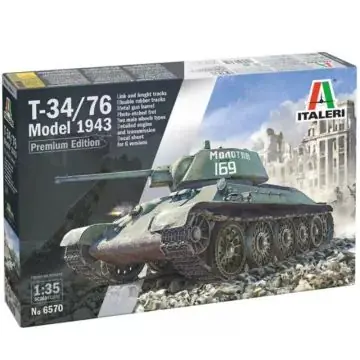 Vedd meg most Italeri T-34/76 Mod. 1943 prémium harckocsi makett, 1 35