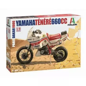 Italeri Yamaha Tenere 660 cc 1986 motorkerékpár makett, 1 9 Ajánlat