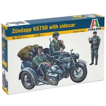 Italeri Zündapp KS750 motorkerékpár makett, 1 35 Legnépszerűbb