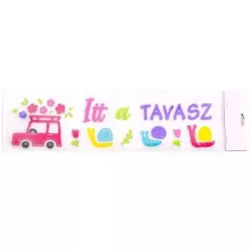 Itt a tavasz! ablakzselé - 15 x 55 cm Vedd meg most