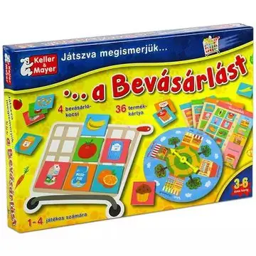 Játszva megismerjük a bevásárlást társasjáték Exkluzív ajánlat
