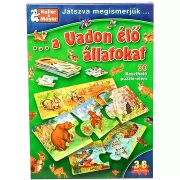 Játszva megismerjük a vadon élő állatokat Azonnali szállítás