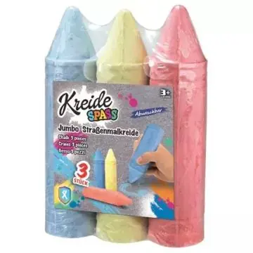 Jumbo aszfaltkréta szett, 19 cm - 3 db-os Rendeld meg most