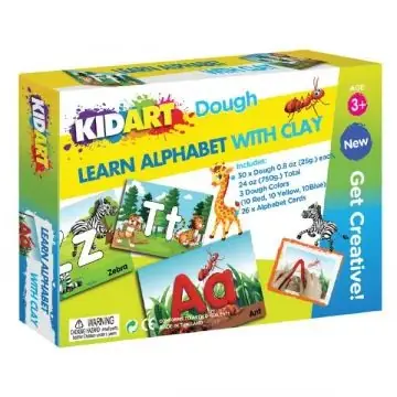 Legkelendőbb Kid Art Játékos ABC betűtanulás gyurmázással