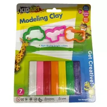 Kid Art Modellező gyurma készlet formákkal, 7 db-os Vedd meg most