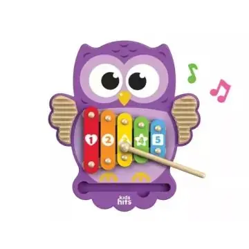 Kids Hits Bagoly alakú xilifon - fa CSOMAGOLÁSSÉRÜLT Gyors szállítás