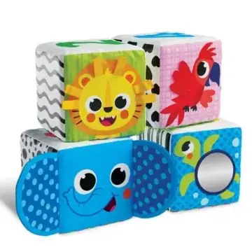 Árengedmény Kids Hits Puha foglalkoztató kocka babáknak - Állatkert