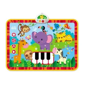 Bestseller Kids Hits Többfunkciós játszószőnyeg - Zenés állatkert - 70 x 50 cm