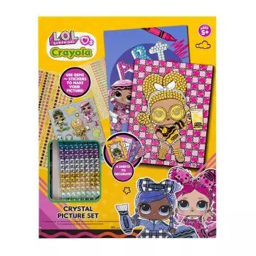 Utolsó esély L.O.L. x Crayola Kristálykép készítő készlet