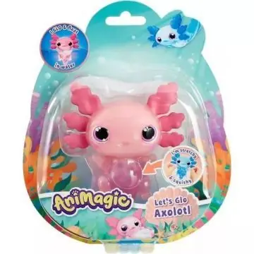Kiárusítás Let’s Glo Axolotl Világító vízipajtás - rózsaszín