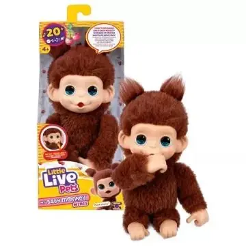 Különleges ajánlat Little Live Pets Mini Maki majom interaktív plüss - Chikki Cherry