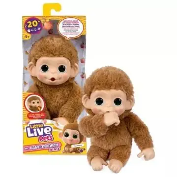 Little Live Pets Mini Maki majom interaktív plüss - Pepi Peach Ajánlat
