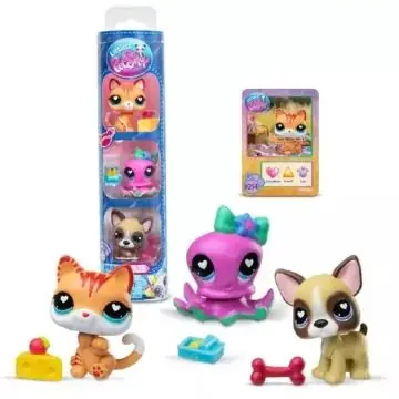 Legjobb ár Littlest Pet Shop 3 db-os figura készlet Feast Trios