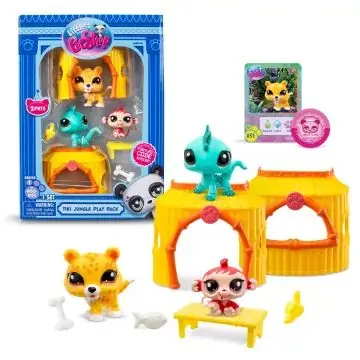 Vedd meg online Littlest Pet Shop Figura csomag, 1. széria, 3 db-os - Dzsungel