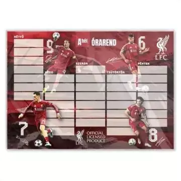 Azonnali szállítás Liverpool Szoboszlai Dominik órarend - A5