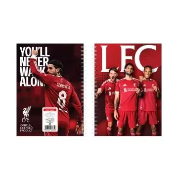 Akciós ár Liverpool Vonalas spirálfüzet - A/5-ös, többféle