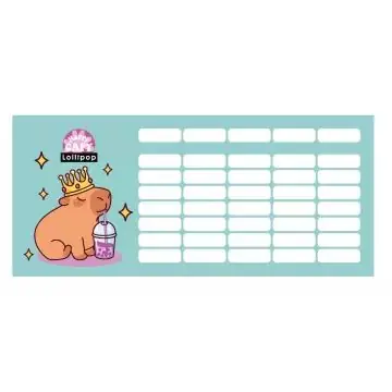 Nézd meg most Lollipop Capybara Órarend