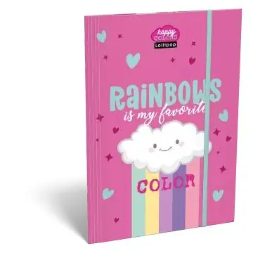 Lollipop Rainbow Gumis mappa - A/4-es Kiárusítás