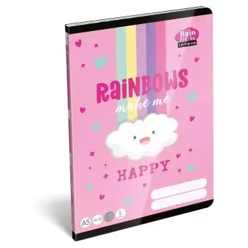 Exkluzív ajánlat Lollipop Rainbow Vonalas füzet - A/5-ös, 1. osztály