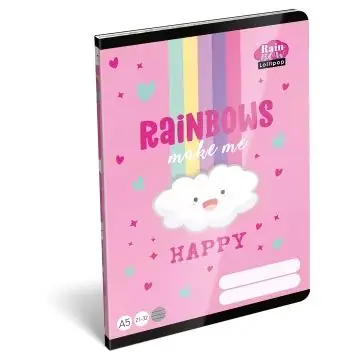 Lollipop Rainbow Vonalas füzet - A/5-ös, 4. osztály Szezonális akció