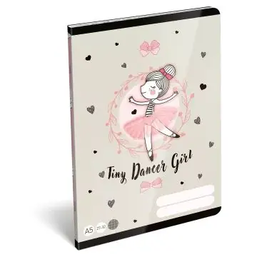 Lovely Ballerina Négyzetrácsos füzet - A/5-ös Biztonságos fizetés