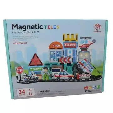 Outlet Mágneses építőelemek - kórház, 34 db-os